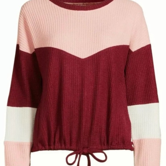 Pink Knit Long Sleeve Sweater - Picture 2 of 8